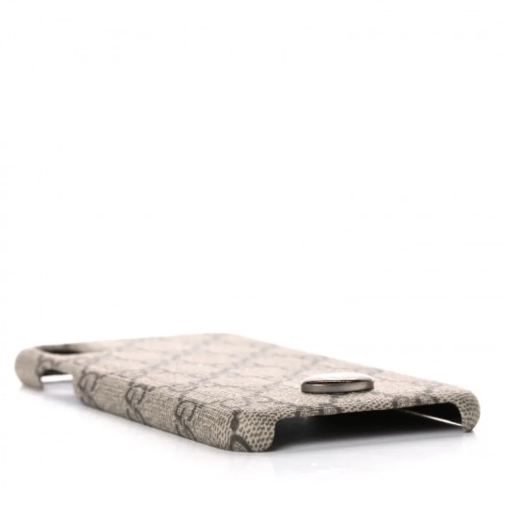 Gucci Gray GG Supreme iPhone Case